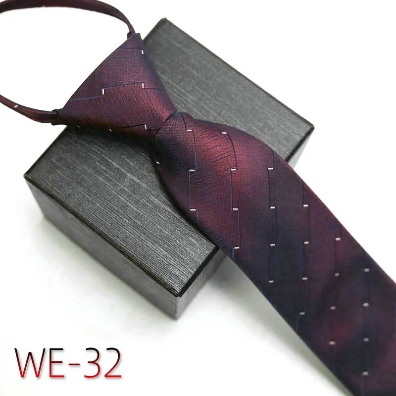 New Suit Business Zipper Tie for Man 48*7cm
