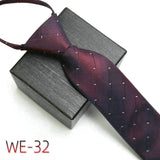 New Suit Business Zipper Tie for Man 48*7cm