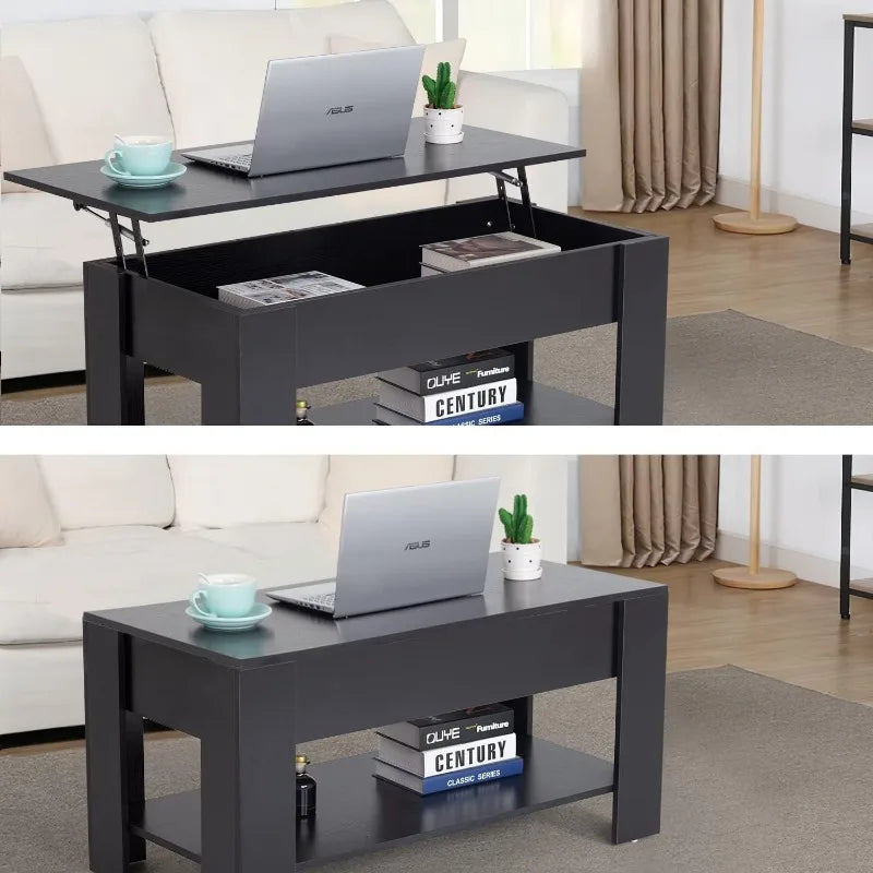 FDW Lift Top Coffee Table with Hidden Compartment