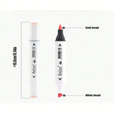 Bview Art 6/12Pcs Double-headed Color Oil Marker Pens