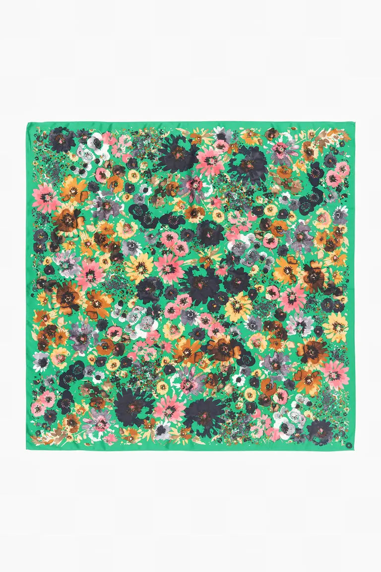 Spanish style printed large square scarf 100cm*100cm