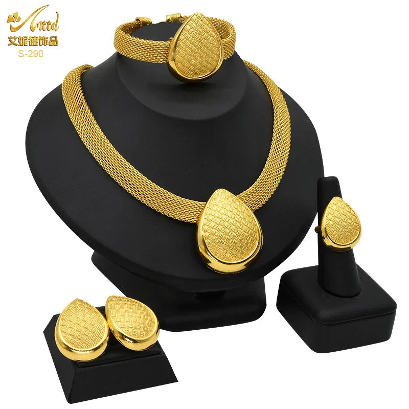 Indian Luxury Necklace Jewelry Sets For Women Dubai