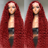 99J Burgundy HD Lace Front Wig Human Hair