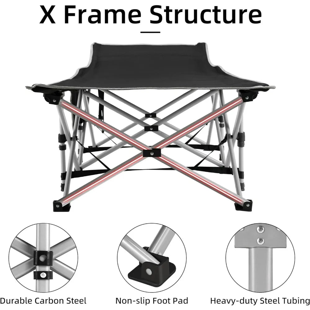 Portable Camping Cot, Sleeping Cot for Adult,