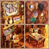 DIY miniature doll house book corner set 3D