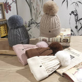 Winter Hats for Woman Thicker Beanies Chenille Ball