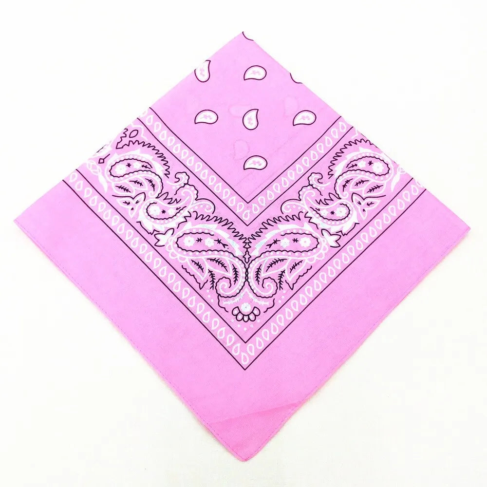 Fashion Bandana Kerchief Head Square Scarves Print Handkerchief