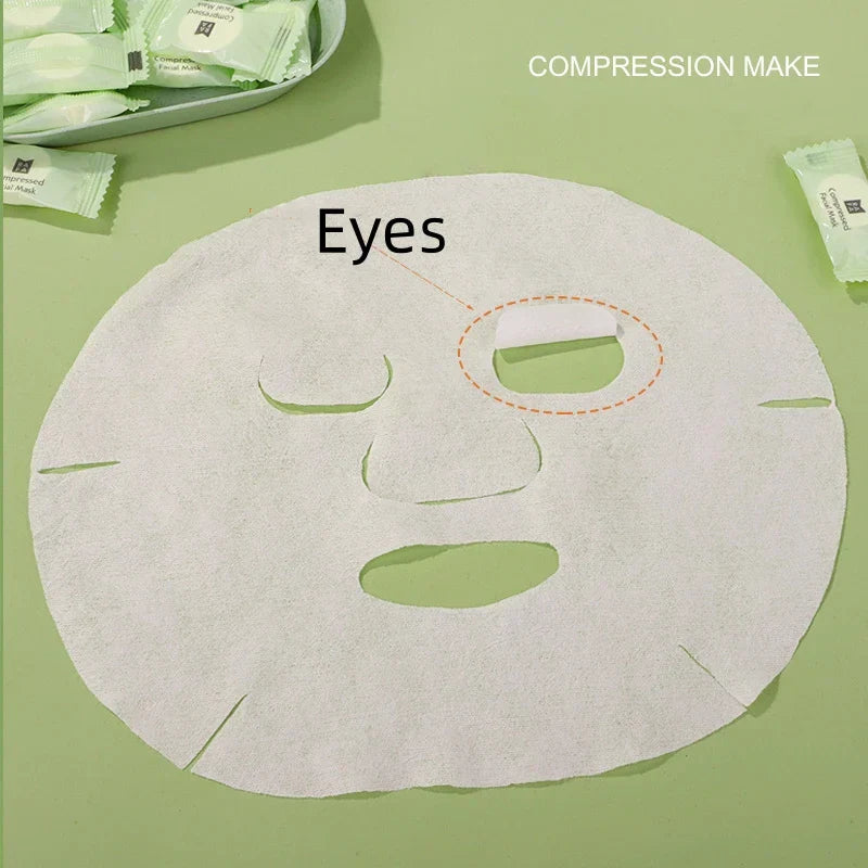 50pcs Disposable Facial Mask korean Compressed Silk Towel