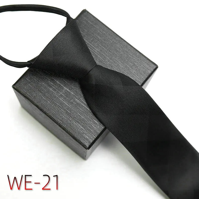 New Suit Business Zipper Tie for Man 48*7cm