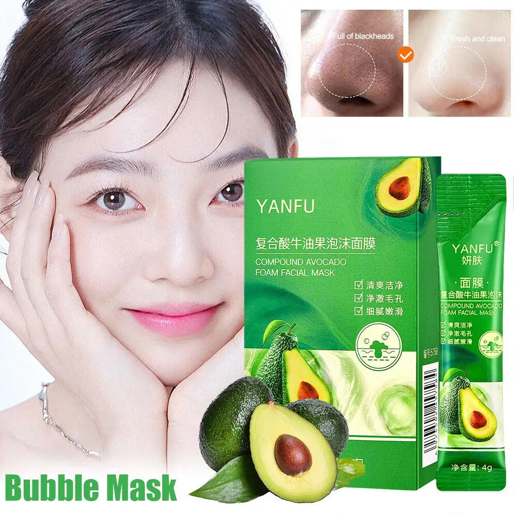 YANFU Skin Lightening Complex Avocado Foam Facial Mask