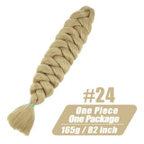 Wigundle 82 Inch Jumbo Braids Crochet Hair Extensions