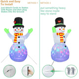 2.2M Christmas Snowman Inflatable Model Rotate LED Light