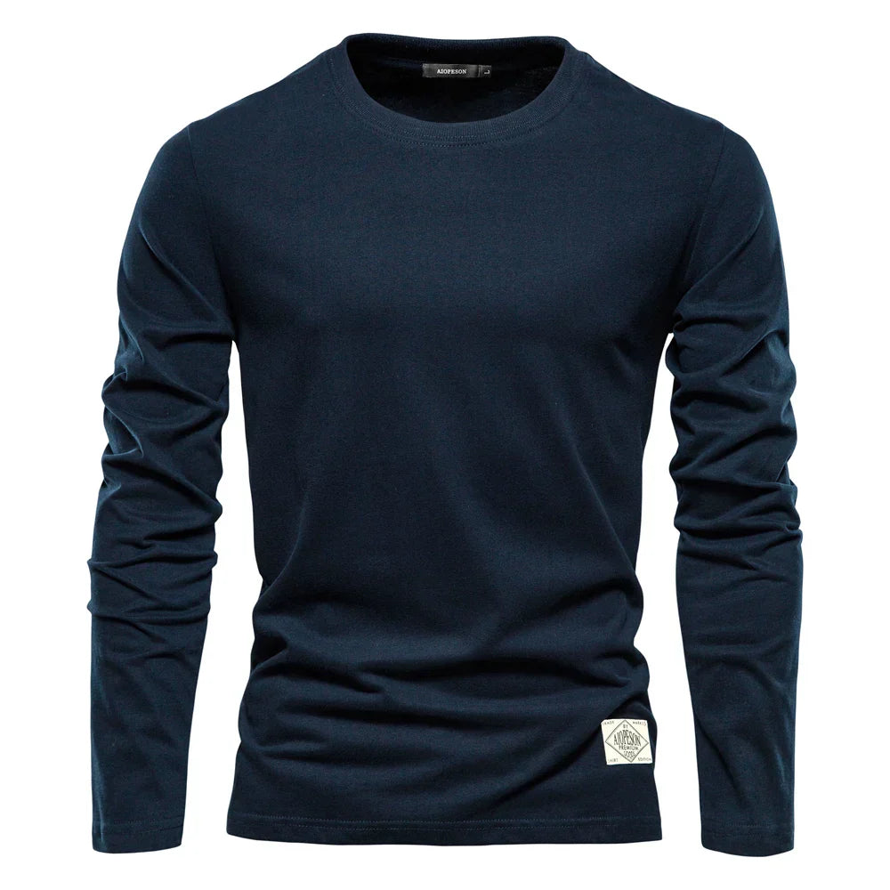 100% Cotton Long Sleeve T shirt For Men