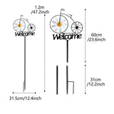 Garden Welcome Stake Garden Iron Stakes With Windmill