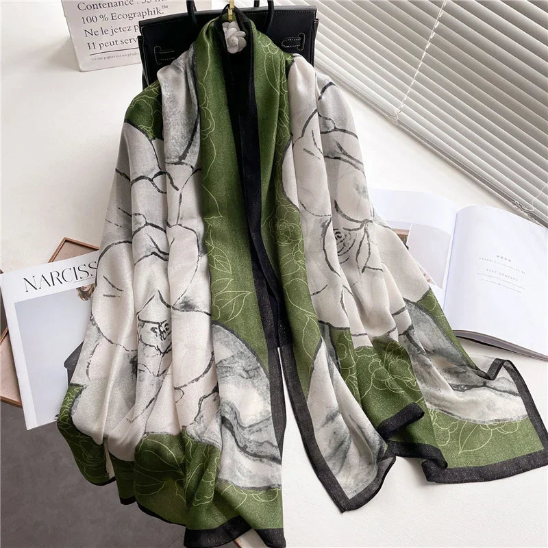 2022 New Design Brand Women Scarf Fashion Print