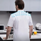 Mens Chef Jacket Short Sleeve Kitchen Clothes White
