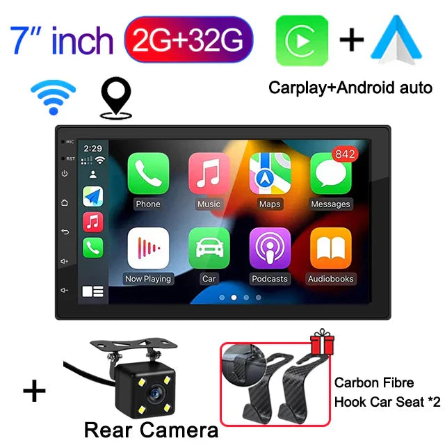 7"9"10" Android 13 Car Radio Androidauto Carplay 2