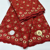 5 yard Swiss lace fabric latest heavy beaded