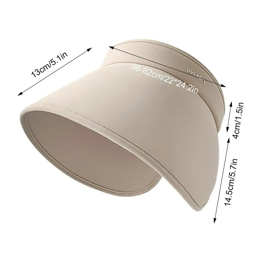 Wraparound SPF50 Ice Silk Sunscreen Hat Women's Sun