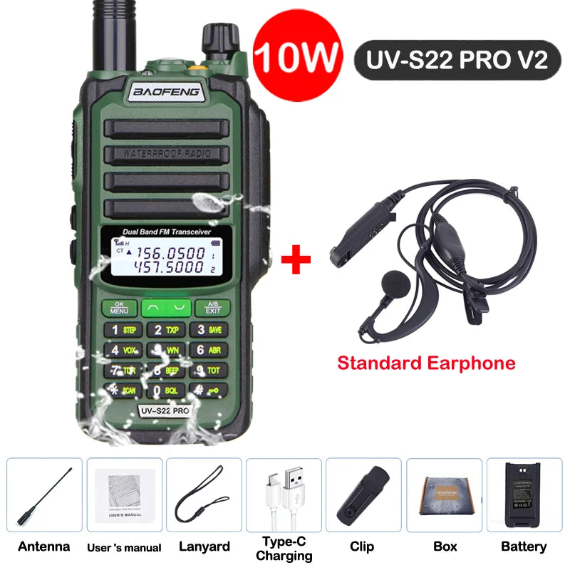 Baofeng UV S22 PRO V2 IP68 Walkie Talkie