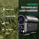REVASRI KM-M600 Golf Laser Rangefinder 600M Rechargeable Distance