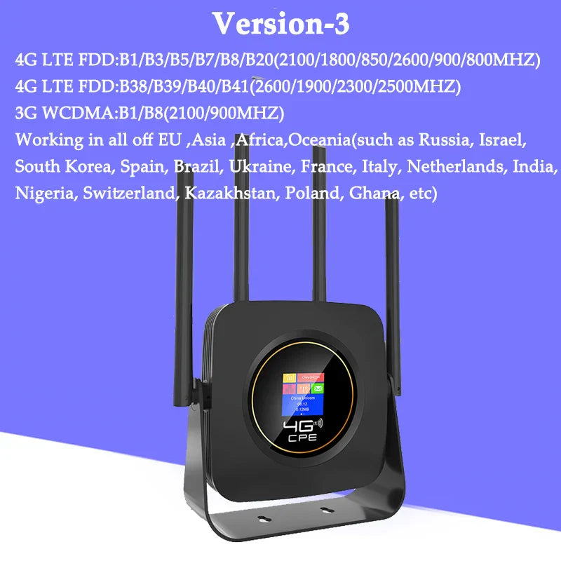 KuWfi 4G Wifi Router with Sim Card 300Mbps