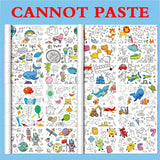 Kids Drawing Roll DIY Sticky Color Filling Paper