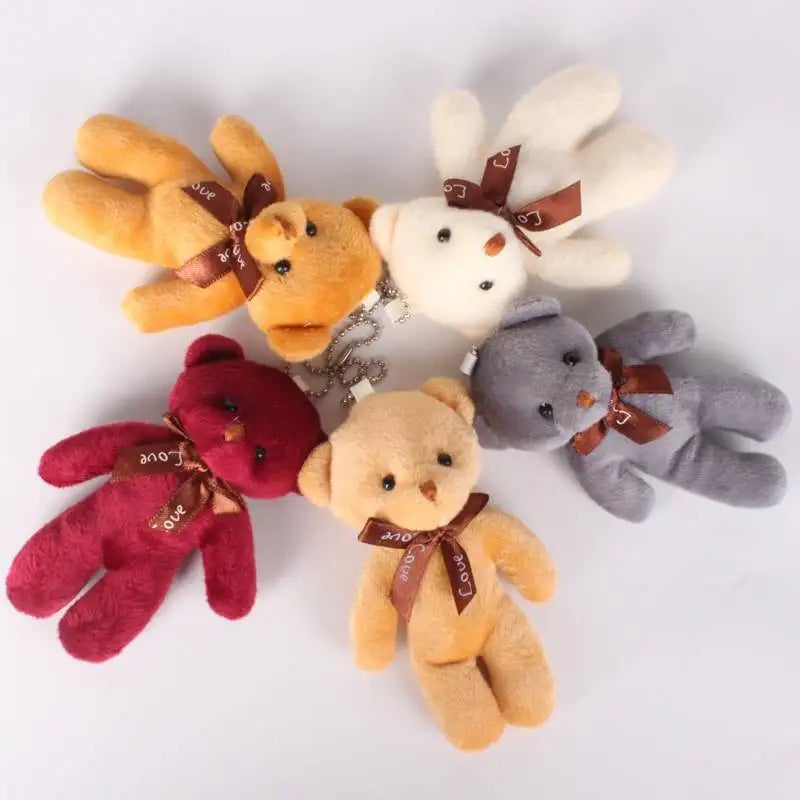 12Pcs/Lot Soft Stuffed Bear Plush Toys Mini Teddy