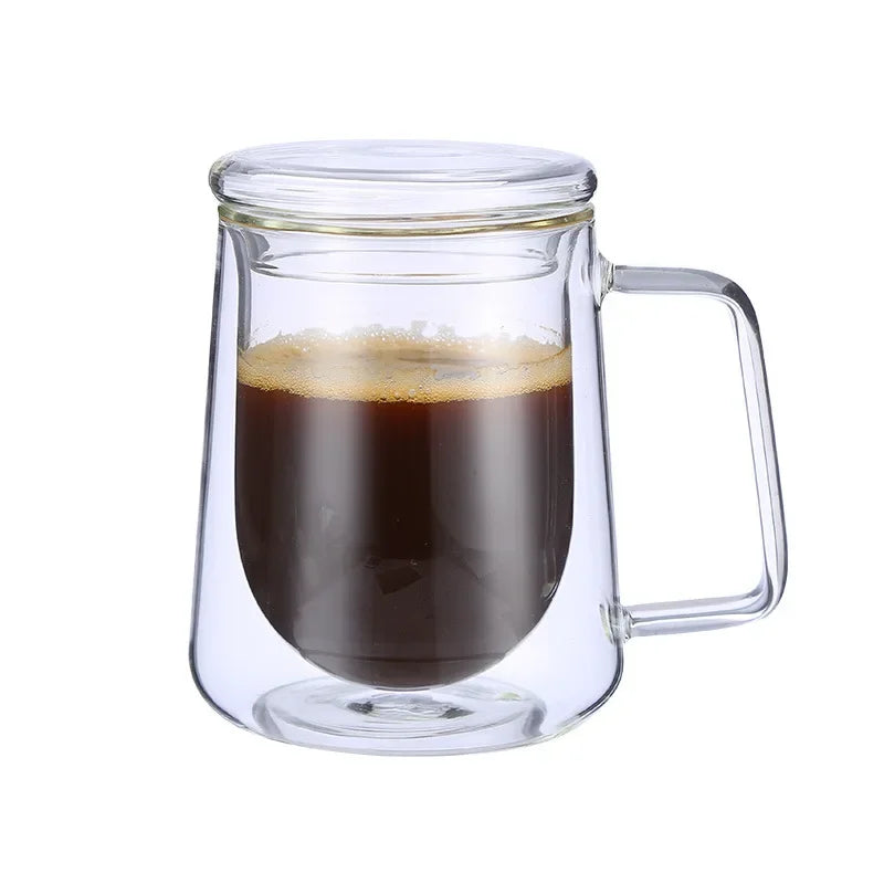 2023 New Simplicity Glass Cup Coffee Drinkware Insulation