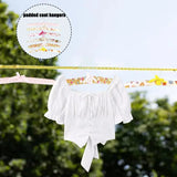 6pcs Colorful Blossom Sponge Padded Clothes Hanger Resistance