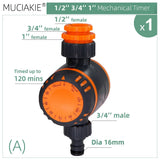 Garden Mechanical Timer 1-3 Outlet Tap Hose Sprinklers