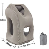 PVC Inflatable Travel Sleeping Pillow Portable Cushion Neck