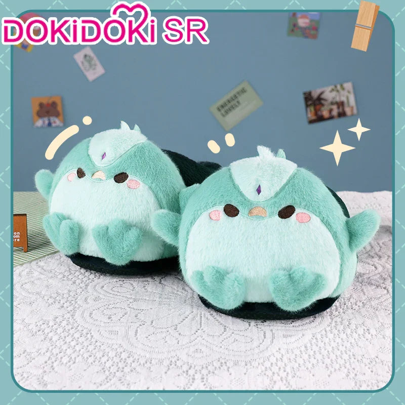 Genshin Impact Zhongli/Hutao/Xiao Cosplay Fluffy Slippers