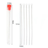 5pcs7pcs Stainless Steel Beaded Needle For Beads Threading