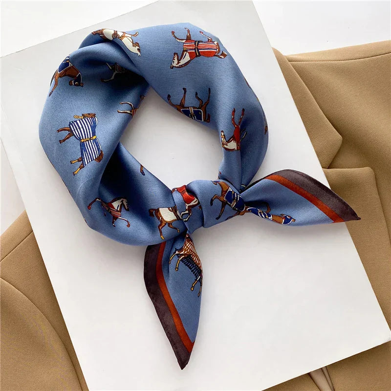 100 Real Silk Square Scarves Women Bandana High