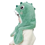 Doitbest Cartoon Dinosaur Children Winter Hats Beanies Set