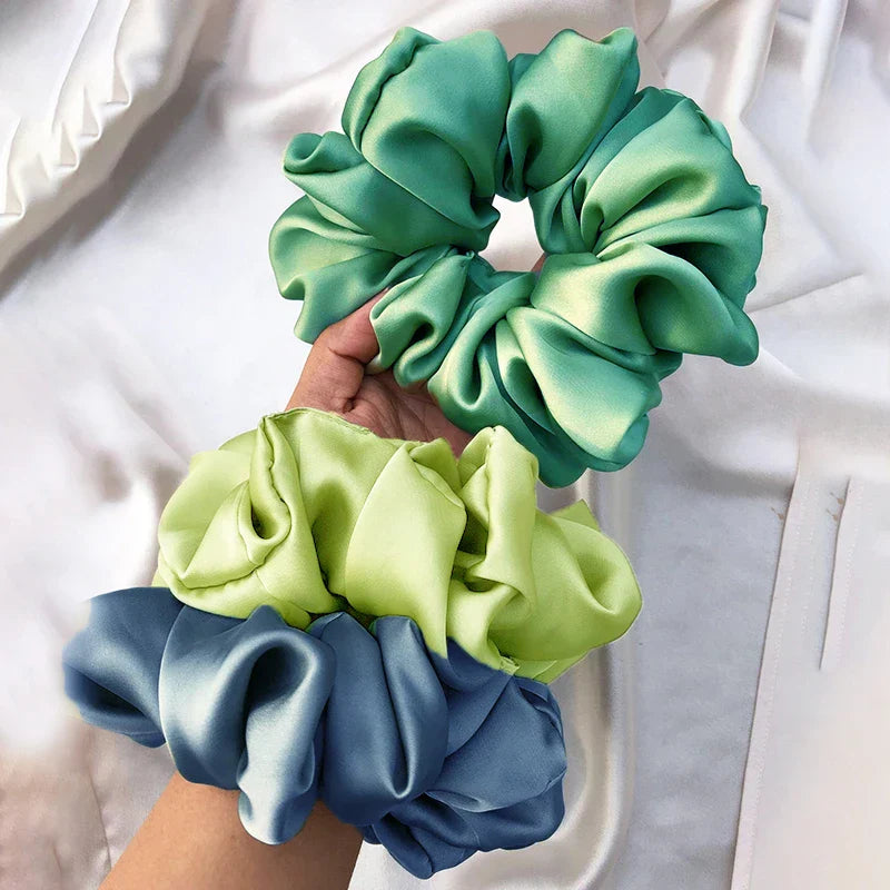 4Pcs/3Pcs Oversized Scrunchie Big Rubber Hair Tie Set