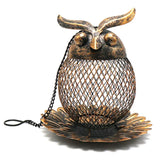 New Outdoor Hanging Wrought Iron Owl Bird Bird