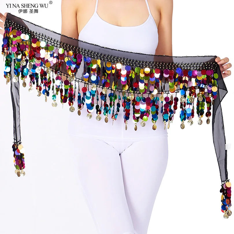 Colorful Belt Belly Dance Belt Costumes Double Layers