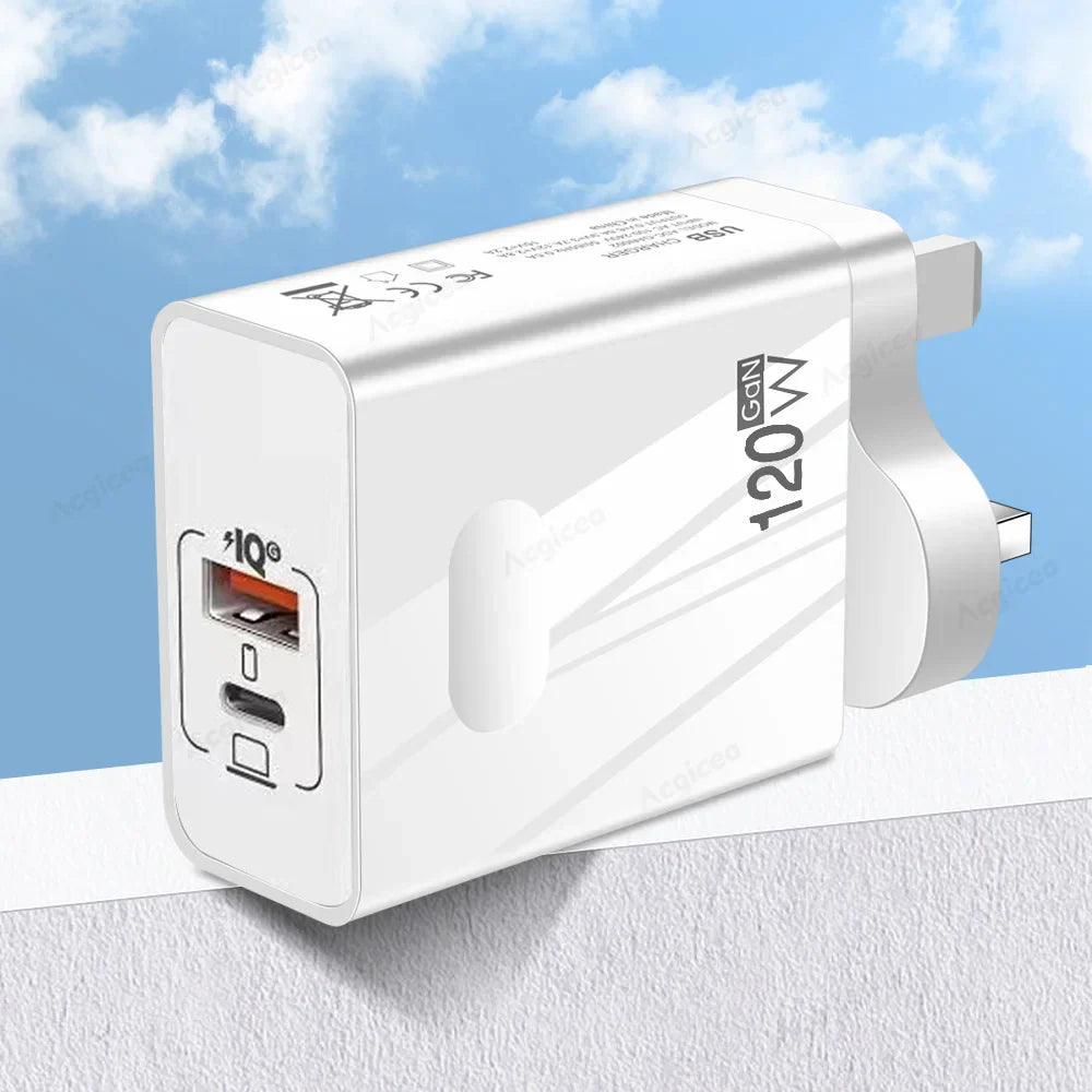 120W GaN Charger PD USB C Charger Fast