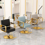 Gold Salon Beauty Barber Chair Luxury Personalized Lifter