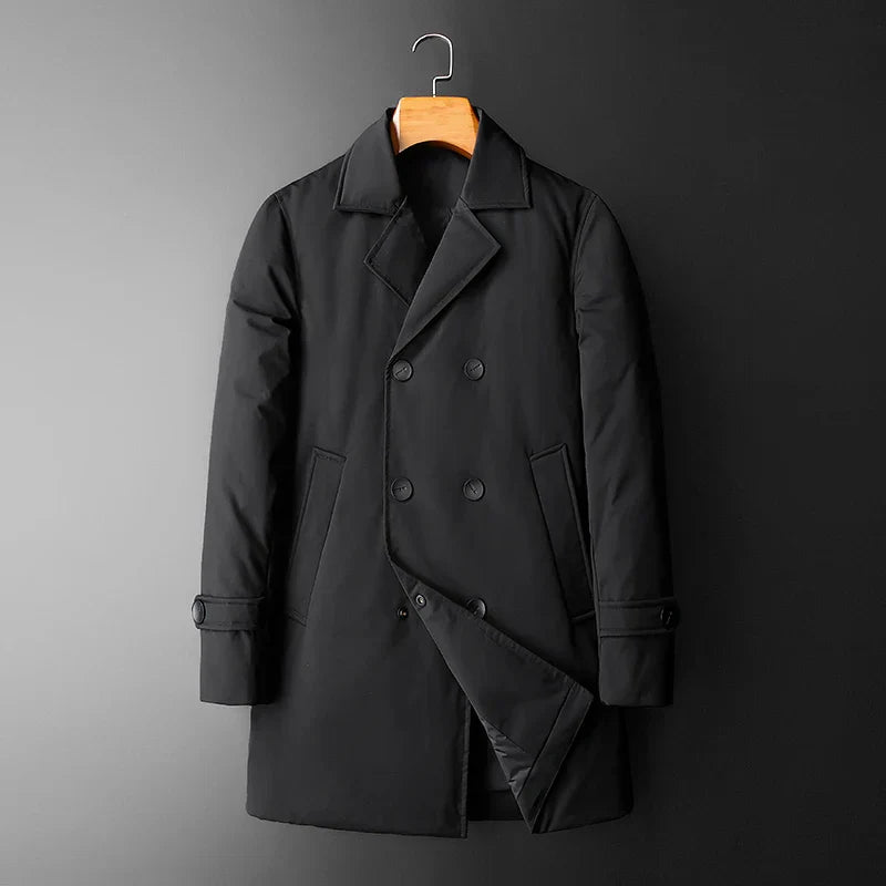 2022 winter long trench coat men jacket mens