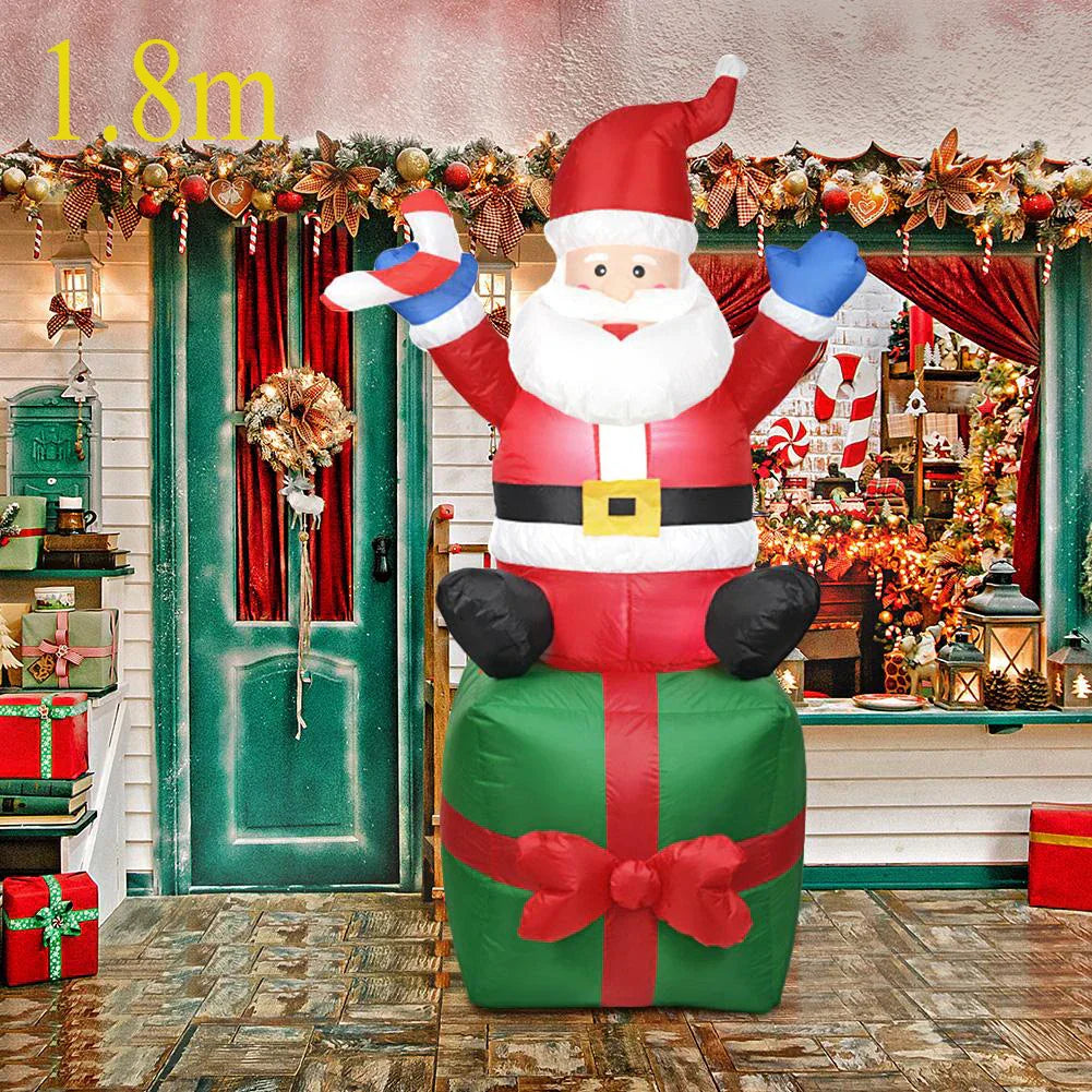 Christmas Inflatable Decoration Toy Built-in LED Lights Inflatable