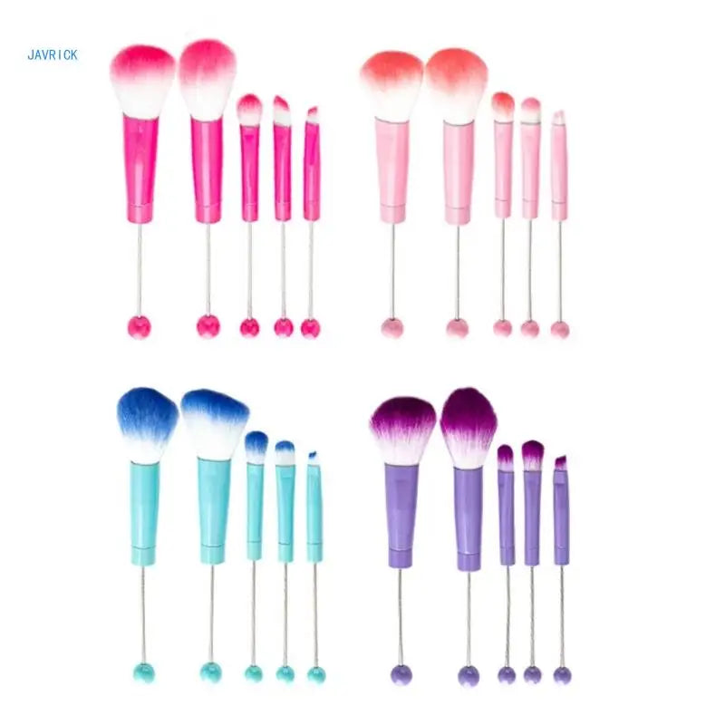 5pcs Jewelry Beaded DIY Eye Brush Detachable Beads