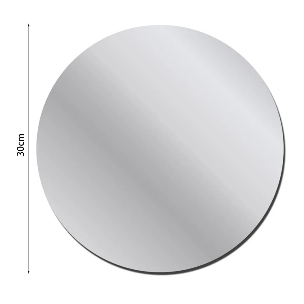 10-30CM Round Mirror Wall Sticker Decal Home Decor