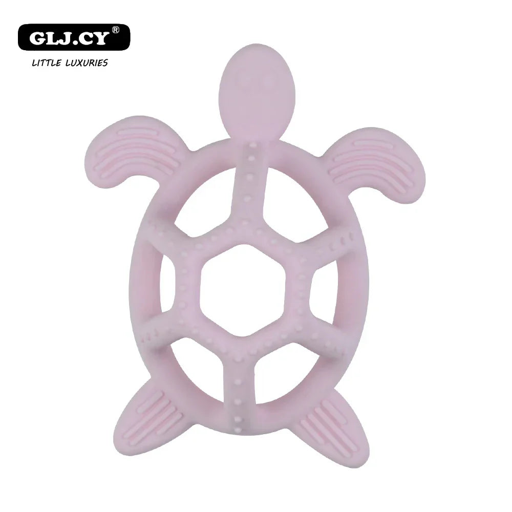 10PCS BPA Free Silicone Turtle Teething Chewable Pendant