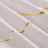 Queen Bedding Duvet Cover Set White Marble Printed