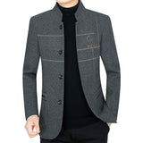 New Men Casual Woolen Blazers Jackets Business Suits