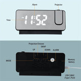 Projection Alarm Clock for Bedroom LED Digital Clock