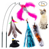 Interactive Cat Toy Handfree Cat Stick Playing Kitten